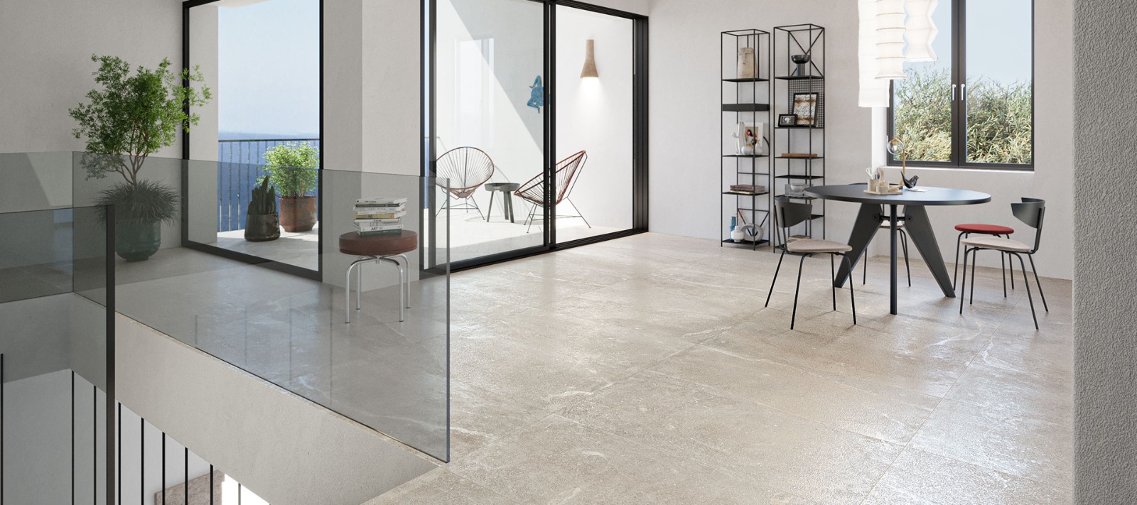 Eco-conscious Piemme tile installation – Sustainable Italian Piemme tile installed in modern Omani project